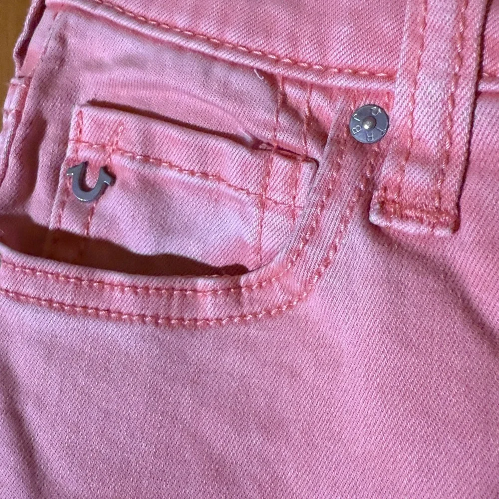 True Religion Orange Distressed Women Jeans Size 24 - Picture 5 of 8